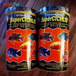 غذای استیک سوپر تروپیک پلت بیت اوشن فری Super Cichlid وزن 90 گرم