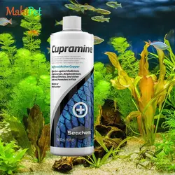 داروی ضد انواع انگل خارجی ماهی سیچم seachem Cupramine سایز 250 میلی لیتر