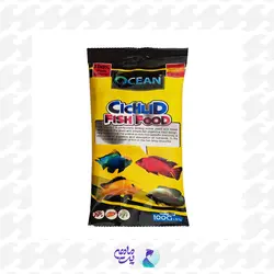 غذای ماهی سیچلاید اوشن سایز 3 وزن 100 گرم