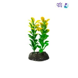 گیاه مصنوعی آکواریوم دو رنگ سبز و زرد کد 6-120