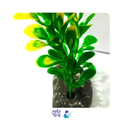 گیاه مصنوعی آکواریوم دو رنگ سبز و زرد کد 6-120