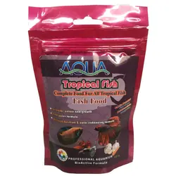 غذا ماهی آکوا مدل Tropical fish food وزن 100گرم