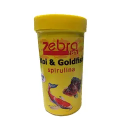 غذای ماهی زبرا مدل koi &amp; goldfish spirulina وزن 500 میل