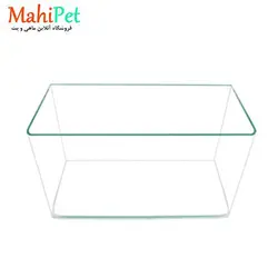 آکواریوم شیشه جلو خم L-52 (5*1)A (52*34 ارتفاع 40) حجم 65 لیتر بدون درب