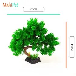 درختچه مصنوعی آکواریوم مدل بنسای (سبز) کد 1423 سایز 27×26 سانتی متر