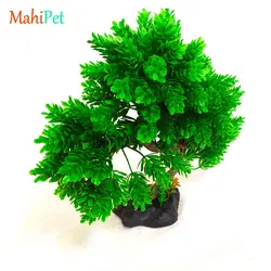 درختچه مصنوعی آکواریوم مدل بنسای (سبز) کد 1423 سایز 27×26 سانتی متر