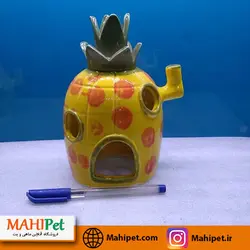 دکور آکواریوم طرح خانه باب اسفنجی (سایز XL)