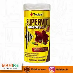 خرید غذای ماهی آکواریوم تروپیکال سوپرویت گرانولات 100 گرم - ماهی پت| فروشگاه اینترنتی آکواریوم و ماهی