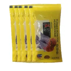 غذا ماهی کویهانگ مدل Flower Horn For Head and Color وزن 50 گرم بسته 5 عددی