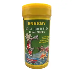 غذا ماهی انرژی مدل KOI &amp; Gold fisf Green sticks حجم 250 میلی لیتر