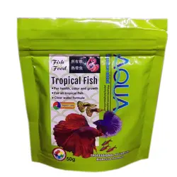 غذای ماهی آکوا Tropical fish (50 گرمی)