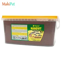 غذای مخصوص ماهی گیاه خوار تروپیکال مدل nanovit granulat وزن 100 گرم