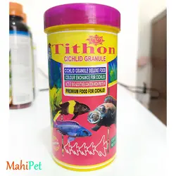 غذای ماهی آکواریوم تیتون مدل cichilid granol وزن 120 گرم