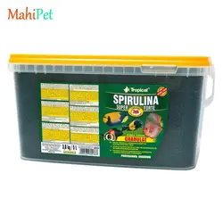 غذای مخصوص ماهی گیاه خوار تروپیکال spirulina super fort وزن 100 گرم