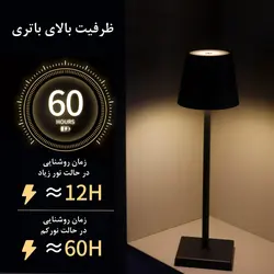 آباژور رومیزی آی ماس مدل شارژی IKE199 | گروه تولیدی الف