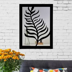 تابلو آینه طرح  برگ 1