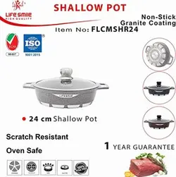 ماهیتابه سایز 24 گرانیت لایف اسمایل مدل FLCM_SHR