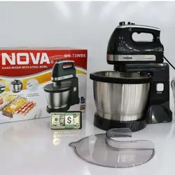 همزن برقی کاسه دار نوا NOVA مدل NM-73WBS