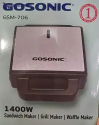 ساندویچ ساز گوسونیک مدل GSM-706 - گارانتی اصالت و سلامت فیزیکی کالا ا Gosonic GSM-706 Sandwich Maker