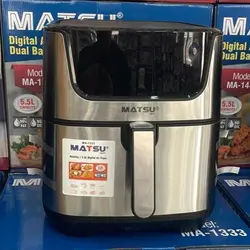 سرخ کن بدون روغن ماتسو MATSU اصلی مدل MA-1333 ظرفیت 5-5لیتر دارای سبد