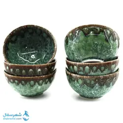 مشخصات، قیمت و خرید ماست خوری سرامیکی طرح ماربل | شهر سفال