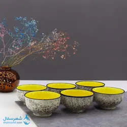 مشخصات، قیمت و خرید ماست خوری سرامیکی طرح مرمر | شهر سفال
