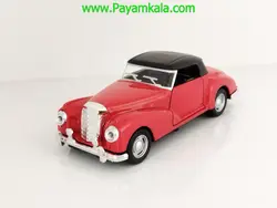 بنز قدیمی رودستر : اسباب بازی فلزی عقب کش ماشین بنز قدیمی رودستر قرمز