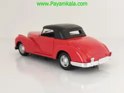 بنز قدیمی رودستر : اسباب بازی فلزی عقب کش ماشین بنز قدیمی رودستر قرمز