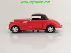 بنز قدیمی رودستر : اسباب بازی فلزی عقب کش ماشین بنز قدیمی رودستر قرمز