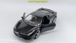 ماکت فلزی فراری 1:24 (DIECAST METAL) مشکی ماشین فلزی فراری