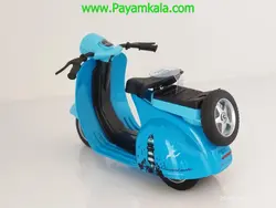 اسباب بازی ماکت عقب کش (M2211) موتور وسپا آبی