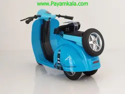 اسباب بازی ماکت عقب کش (M2211) موتور وسپا آبی