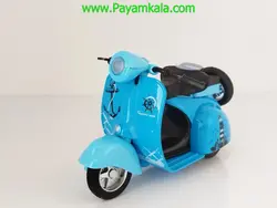 اسباب بازی ماکت عقب کش (M2211) موتور وسپا آبی