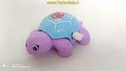 اسباب بازی کوکی لاک پشت بنفش-آبی (کد606)