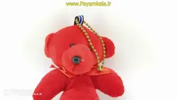 عروسک آویز جاسوییچی خرس (1223) قرمز