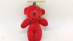 عروسک آویز جاسوییچی خرس (1223) قرمز