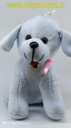 عروسک پولیشی آویز سگ (MAX DOG-1274) آبی روشن