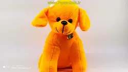 عروسک پولیشی آویز سگ (MAX DOG-1274) نارنجی