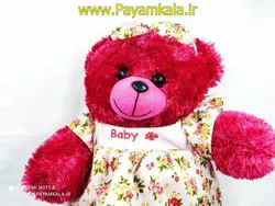 عروسک پولیشی خرس بی بی (1886-BEAR BABY) سرخابی