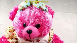 عروسک پولیشی خرس بی بی (1886-BEAR BABY) صورتی