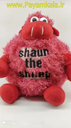 عروسک پولیشی بره ناقلا (SHAUN THE SHEEP 1789) قرمز