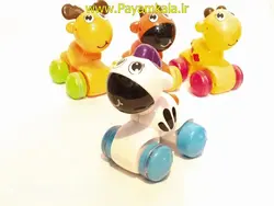 اسباب بازی کوکی زرافه خالدار آبی-صورتی پیام کالا فروشنده اسباب بازی و ماشین فلزی میباشد