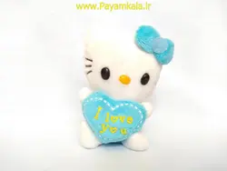 آویز پولیشی هلو کیتی آبی خرید عروسک پولیشی از فروشگاه اینترنتی پیام کالا