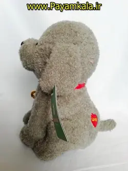 عروسک خارجی سگ زنگوله دار (کد 101) طوسی در فروشگاه پیام کالا