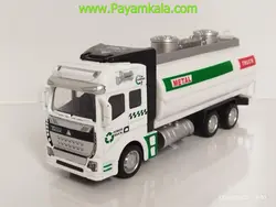 ماکت فلزی عقبکش کامیون اسکانیا حمل سوخت رنگ تانکر سبز طرح 02