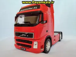 ماکت تریلی ولوو (VOLVO FH12) بزرگ 1:32ساخت WELLY (رنگ قرمز)