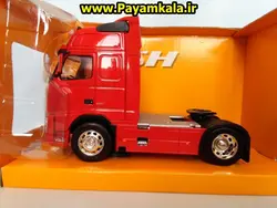 ماکت تریلی ولوو (VOLVO FH12) بزرگ 1:32ساخت WELLY (رنگ قرمز)