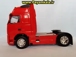 ماکت تریلی ولوو (VOLVO FH12) بزرگ 1:32ساخت WELLY (رنگ قرمز)