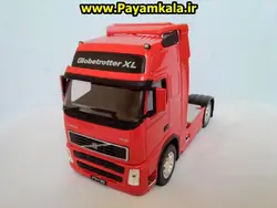 ماکت تریلی ولوو (VOLVO FH12) بزرگ 1:32ساخت WELLY (رنگ قرمز)