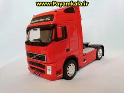 ماکت تریلی ولوو (VOLVO FH12) بزرگ 1:32ساخت WELLY (رنگ قرمز)
